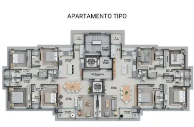 Apartamento com 4 quartos à venda na rua bruno silva, 51, pioneiros, balneário camboriú por r$ 3.490.000