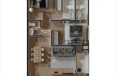Apartamento com 2 quartos à venda na rua anitápolis, jardim iate clube, balneário camboriú por r$ 831.600
