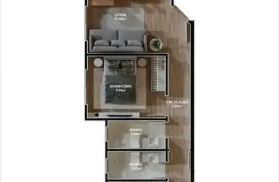 Apartamento com 2 quartos à venda na rua anitápolis, jardim iate clube, balneário camboriú por r$ 743.400