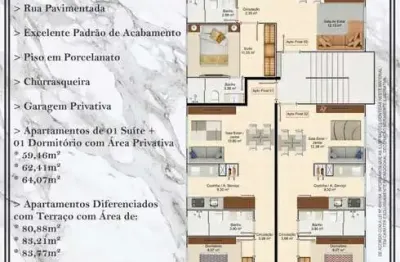 Apartamento com 2 quartos à venda na rua eucalipto, 429, tabuleiro, camboriú por r$ 419.000