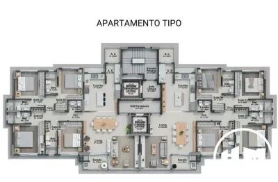 Apartamento novo com 04 suítes à venda, pioneiros, balneário camboriú