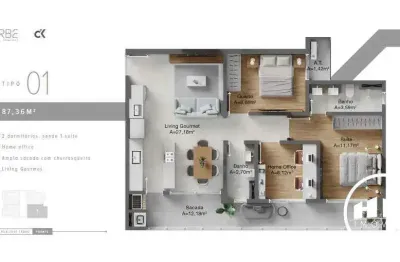 Apartamento com 2 quartos à venda na Rua José Tedeo, São Judas, Itajaí