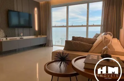 Apartamento alto padrão com vista mar, 03 suítes à venda e locação - centro, balneário camboriú