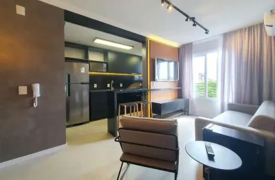 Apartamento mobiliado com 2 dormitórios, sendo 1 suíte e com 2 vagas de garagem à venda  - centro - novo hamburgo/rs