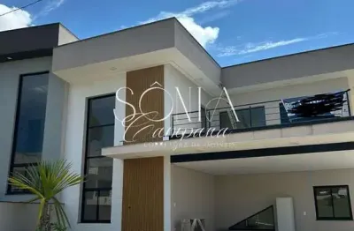 Excelente sobrado novo à  venda em condomínio de valinhos sp.