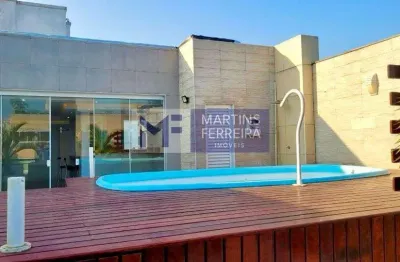 Excelente cobertura à venda no bairro do recreio dos bandeirantes com 2 suítes, 2 vagas, 155m².