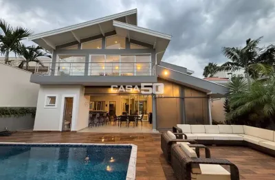 Casa em condomínio fechado com 4 quartos à venda na rua viles de france, 148, ville sainte helene, campinas, 400 m2 por r$ 3.500.000