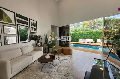 Casa em condomínio fechado com 4 quartos à venda na rua doutor bernardo beiguelman, 100, loteamento parque dos alecrins, campinas, 270 m2 por r$ 2.130.000