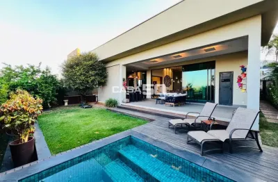 Casa em condomínio fechado com 4 quartos à venda na rua viles de france, 148, ville sainte helene, campinas, 328 m2 por r$ 3.690.000