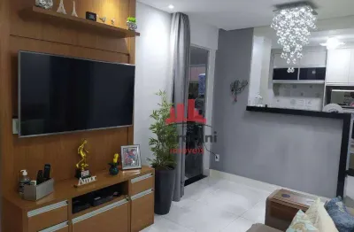 Apartamento com 2 dormitórios à venda, 52 m² por r$ 260.000,00- jardim terramérica i - americana/sp