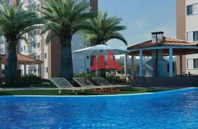 Apartamento com 2 dormitórios à venda, 45 m² por r$ 250.000 - carioba - americana/sp