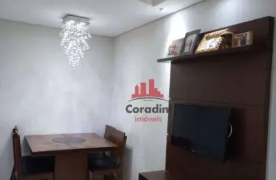 Apartamento com 2 dormitórios à venda, 47 m² por r$ 200.000,00 - jardim recanto - americana/sp