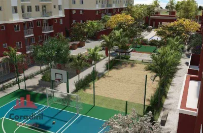 Apartamento com 2 dormitórios à venda, 46 m² por r$ 245.000,00 - residencial jardim dos ipês - nova odessa/sp
