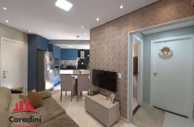 Apartamento com 2 dormitórios para alugar, 52 m² por r$ 2.100,00/mês - jardim marajoara - nova odessa/sp