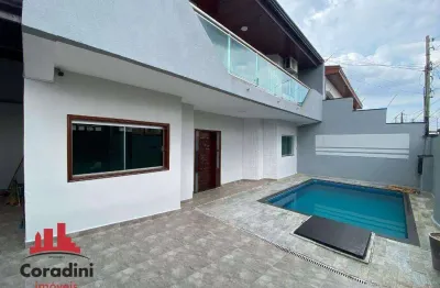 Casa com 03 quartos (01 suíte) com piscina no bairro parque das nações em americana