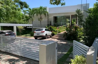 Casa em condomínio para locação em camaçari, busca vida (abrantes), 5 dormitórios, 4 suítes, 5 banheiros, 4 vagas