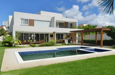 Casa em condomínio para locação em lauro de freitas, estrada do côco, 4 dormitórios, 4 suítes, 5 banheiros, 4 vagas