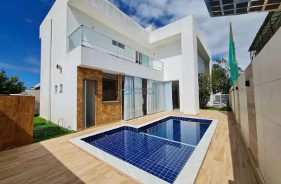Casa em condomínio para locação em camaçari, alphaville litoral norte 2, 4 dormitórios, 4 suítes, 2 banheiros, 2 vagas