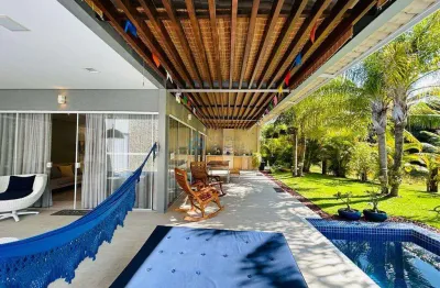 Casa em condomínio para venda em camaçari, busca vida, 4 dormitórios, 3 suítes, 5 banheiros, 5 vagas