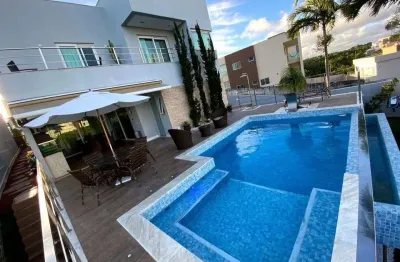 Casa em condomínio para locação em camaçari, abrantes, 5 dormitórios, 4 suítes, 6 banheiros, 2 vagas