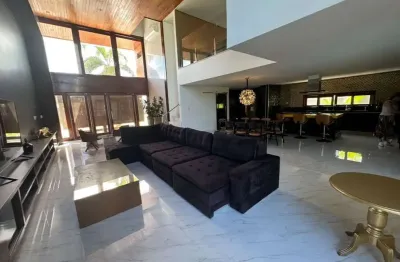 Casa em condomínio para locação em camaçari, busca vida (abrantes), 4 dormitórios, 4 suítes, 6 banheiros, 4 vagas