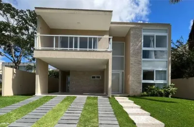 Casa em condomínio para venda em camaçari, alphaville (abrantes), 4 dormitórios, 4 suítes, 5 banheiros, 4 vagas
