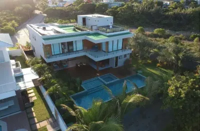 Casa em condomínio para venda em camaçari, busca vida, 5 dormitórios, 5 suítes, 7 banheiros, 4 vagas