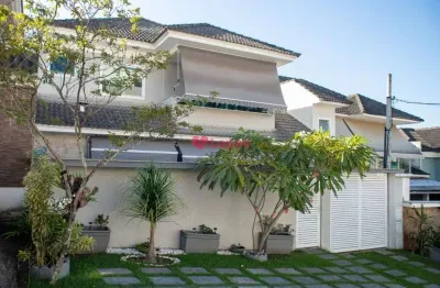 Lopes b2e  vende linda casa no condominio vale do ipe - pechincha, salao, 4 quartos sendo 3 suites, valor de oportunidade r$ 1.375.000,00