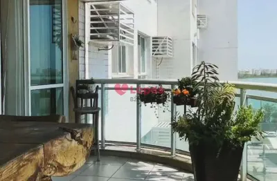 A lopes b2e vende excelente apartamento no rio 2 – front lake, 2 quartos/ suite, 82m2, vista deslumbrante- valor r$ 750.000