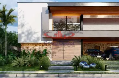 Casa em condomínio fechado com 3 quartos à venda na avenida litorânea, 2040, cararu, eusébio, 478 m2 por r$ 5.500.000