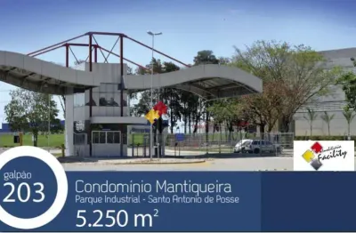 Barracão / galpão / depósito para alugar na avenida da saudade papa joão paulo ii, 1, recreio vista alegre, santo antônio de posse, 5250 m2 por r$ 63.000