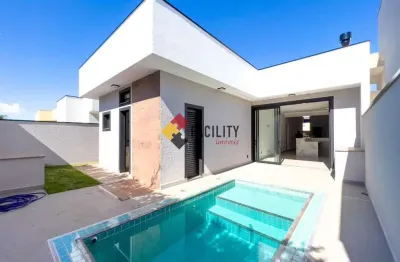 Casa em condomínio fechado com 3 quartos à venda na avenida doutor joão caio silva, 920, parque brasil 500, paulínia, 170 m2 por r$ 1.400.000