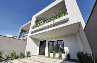 Sobrado com acabamento de qualidade, 3 dormitórios, no bairro itacolomi - balneário piçarras - sc