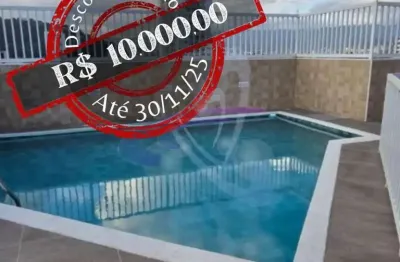 Cobertura duplex com piscina, churrasqueira - canal 3 santos