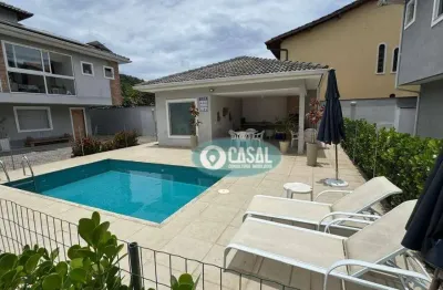 Casa com 03 quartos em mini condomínio com piscina, sauna e churrasqueira!