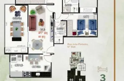 Cobertura com 4 suítes à venda, 161 m² por r$ 1.490.000 - jardim glória - juiz de fora/mg