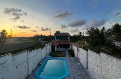 Casa à beira-mar em tabatinga: próximo à lagoa de arituba - 3 dormitórios à venda, 210 m² - nísia floresta/rn - ca0503