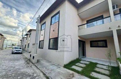 Casa duplex à venda em extremoz – condomínio fechado, novinha e quitada - 2 quartos - 69 m² - extremoz/rn - ca0544