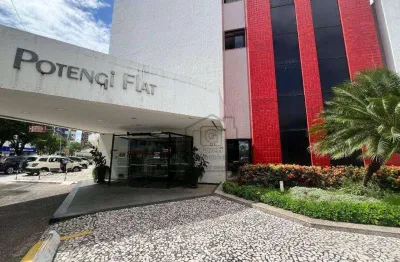 Viva o luxo e a praticidade em um flat semimobiliado - venda - locação - 56 m² - petrópolis - natal/rn - fl0009
