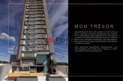 Apartamento - edifício mon tresor vila ema - são josé dos campos -  3 dormitórios -1 suíte - 114,66m².