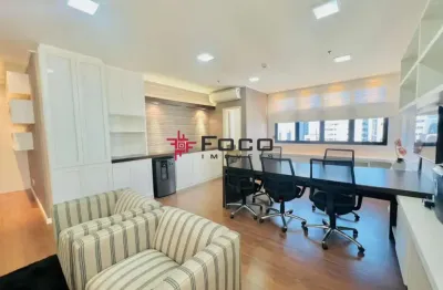 Sala comercial mobiliada/edifício prime offices/ 54m²/jardim aquárius/ são josé dos campos