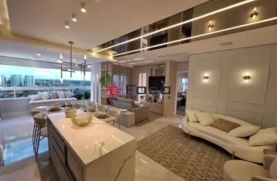 Apartamento - Ed. Kingdom Tower West - Jardim Colinas - 02 suítes com sala estendida - 91m².