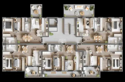 Cobertura com 3 quartos à venda na rua beija-flor, 170, loteamento montparnasse, almirante tamandaré, 112 m2 por r$ 1.380.000