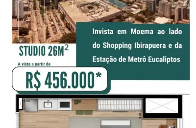 Apartamento pronto para morar  moema - studio e 1 a 2 dorms c/vaga