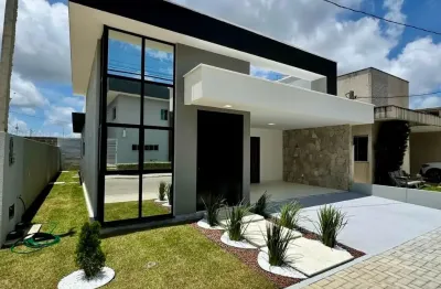 Casa térrea no cond. ecoville com três suítes - 119 m2 - r$610.000,00 -  whatsapp:84 9.9145.9638