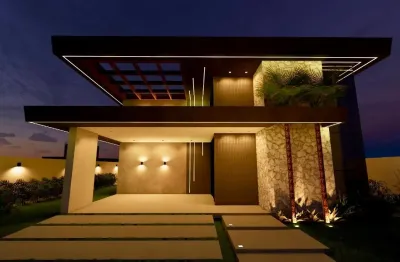 Casa térrea no cond. alphaville - lado pium, três suítes - 254 m2 - r$1.750.000,00 - em construção -  whatsapp:84 9.9145.9638