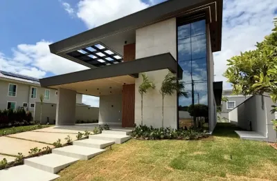 Casa térrea no cond. alphaville - lado pium, três suítes - 254 m2 - r$1.890.000,00 - em construção -  whatsapp:84 9.9145.9638