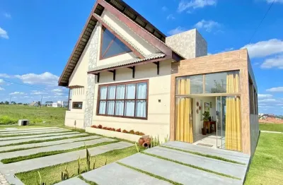 Cond. redisencial sonhos da serra, casa com três suítes, mobiliada - 145 m2 - r$ 700.000,00 - whatsapp:84 9.9145.9638