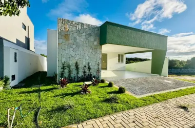 Yby natureza condomínio reserva, casa térrea mais subsolo, com três suítes - 230 m2 - r$ 1.290.000,00 - whatsapp:84 9.9145.9638