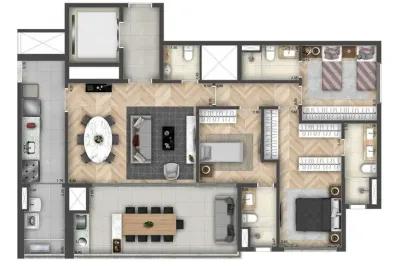Apartamento para venda com 100 metros quadrados com 3 quartos em jardim das acácias - são paulo
